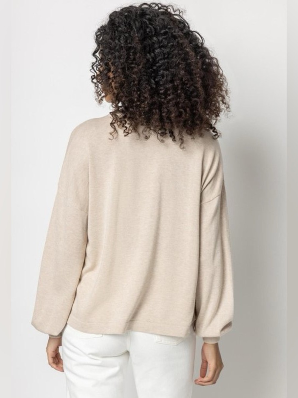 LILLA P Women’s Mint Green Cotton Modal Easy Pullover Sweater, Size XS - Picture 4 of 11